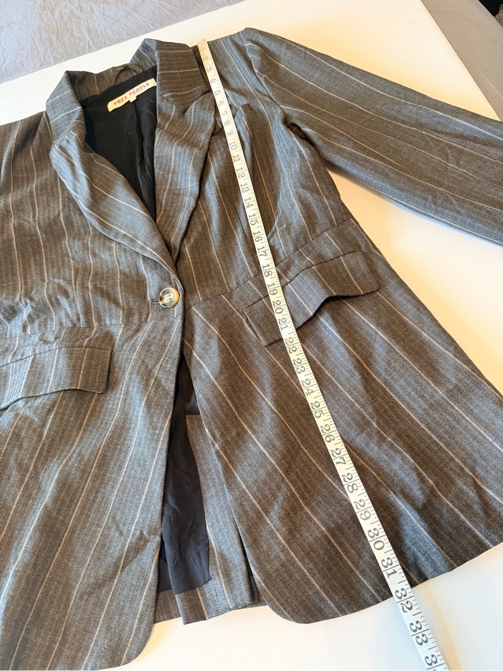 Free People Charlotte Oversized Printed Blazer, size M - Picture 6 of 13